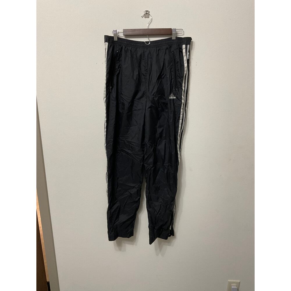 Preloved Adidas Vintage Snap Track Pants Sz L